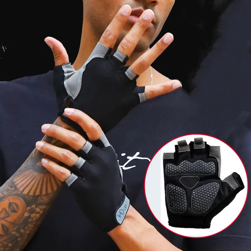 Fingerless Weightlifting Gym Gloves