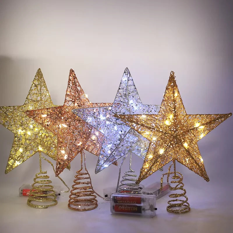 Christmas Tree Pentagram LED Topper