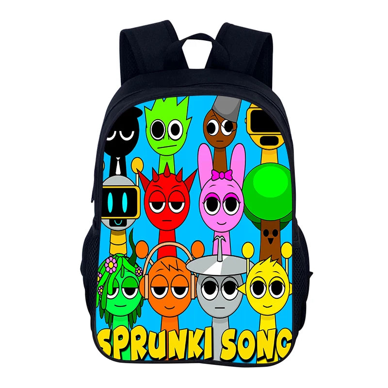 Sprunki Incredibox Student School Backpack