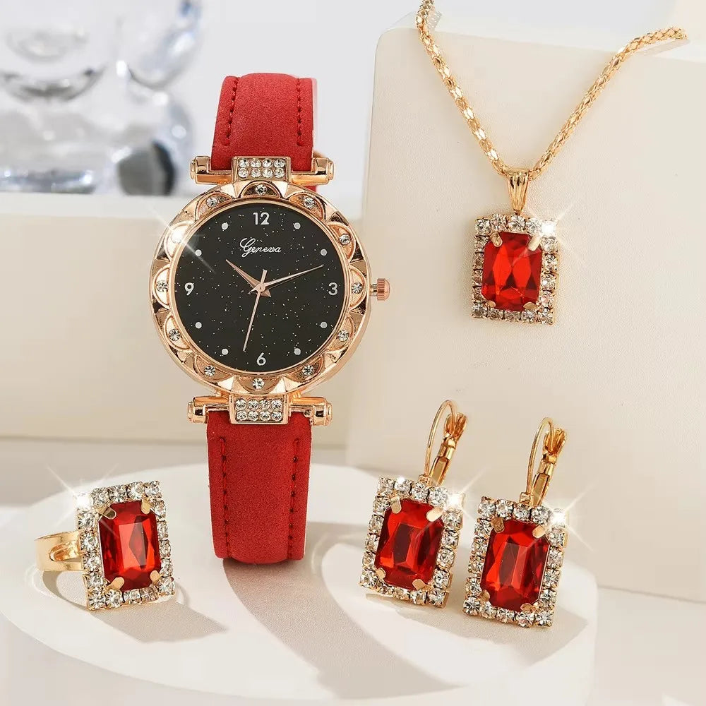 Luxury Women’s Watches 5Pcs Set