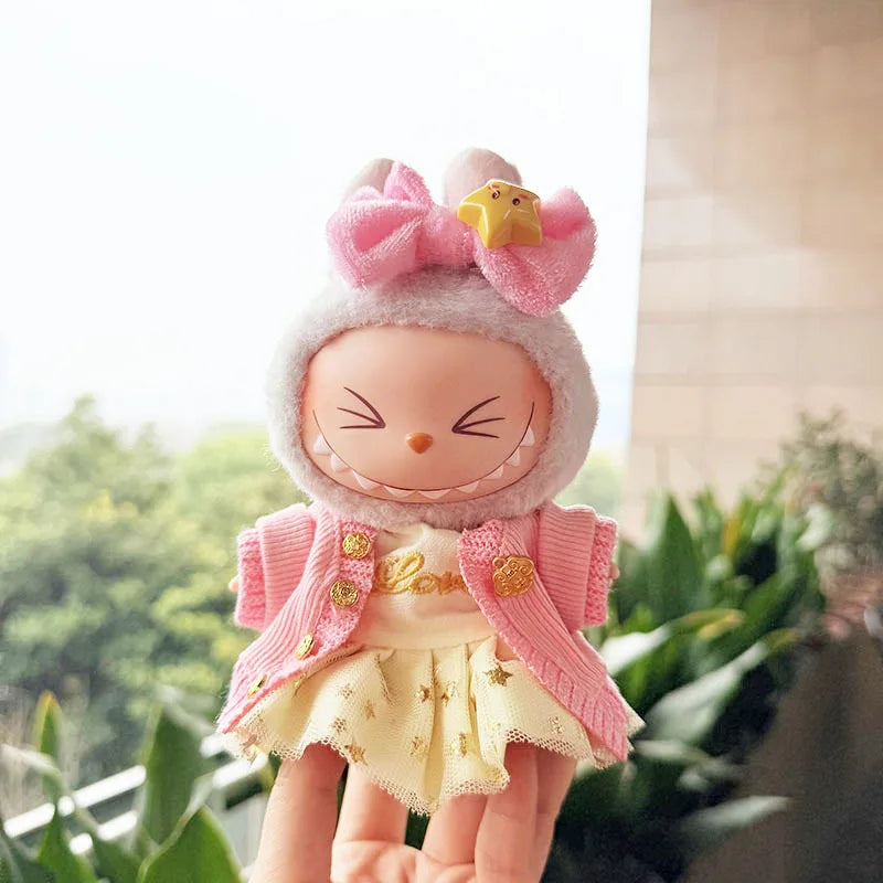 JUMEET Macaron Labubu Plush Outfit