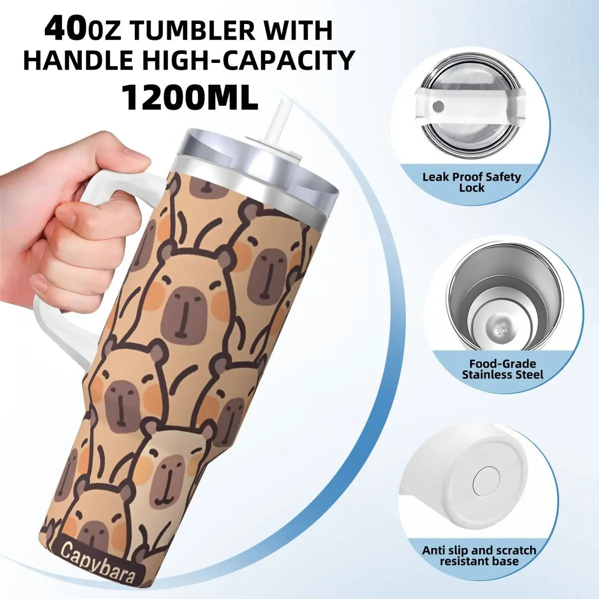 Capibara Nap Stainless Steel Tumbler