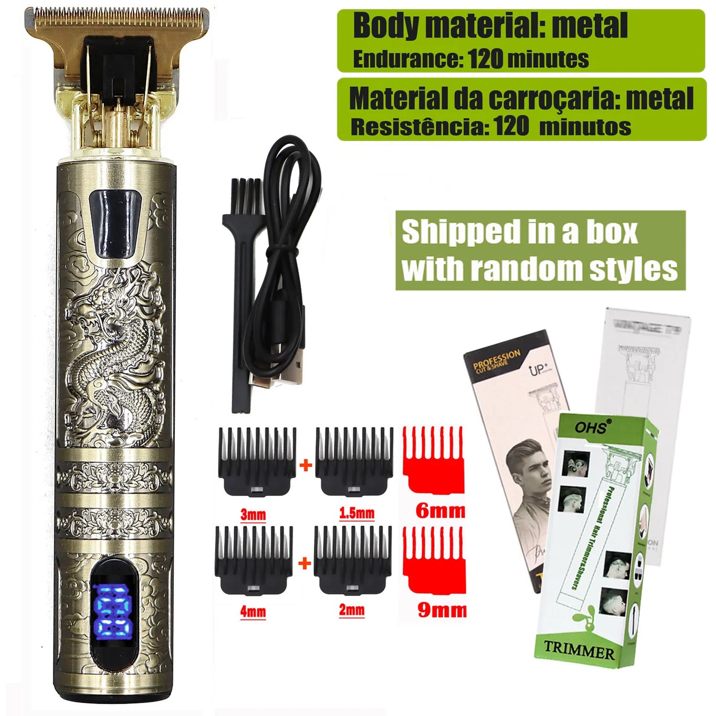 T9 Professional Hair Clipper Trimmer