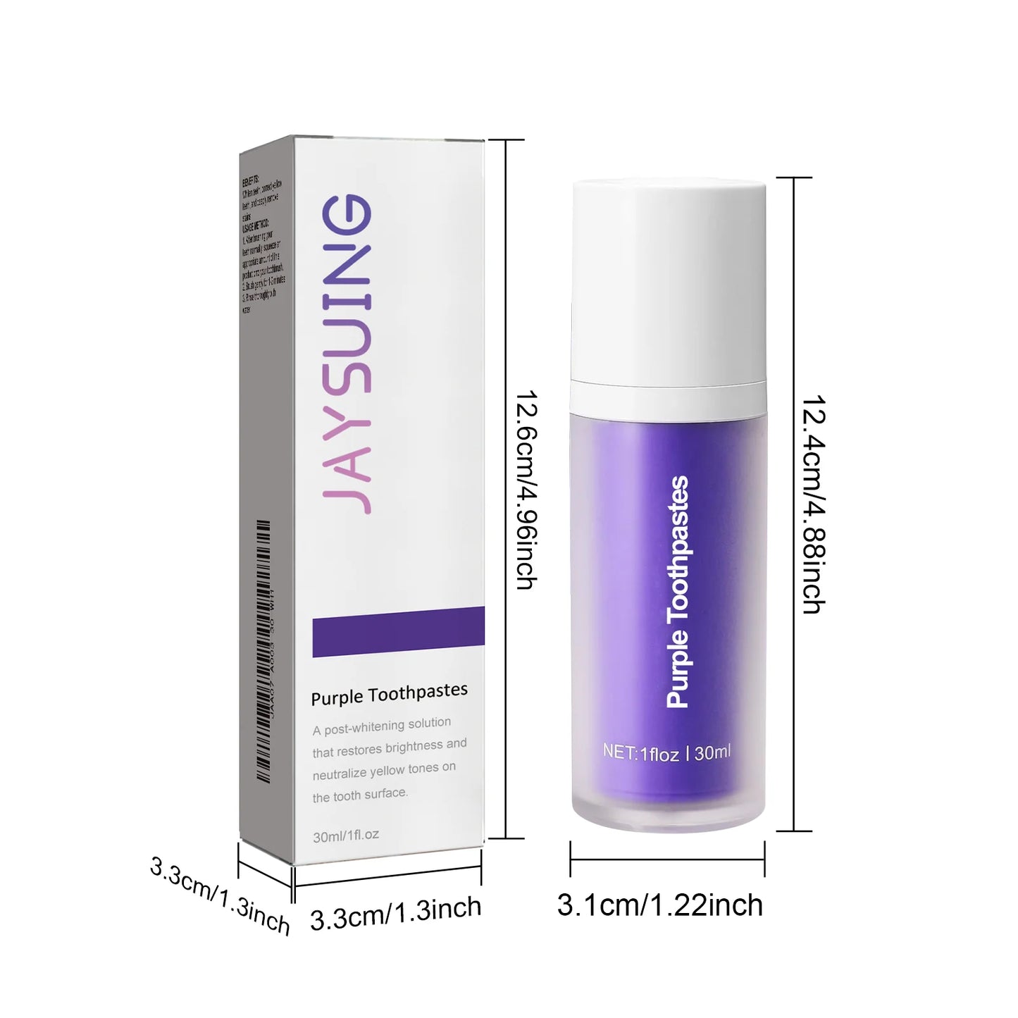 Purple Orthopedic Teeth Whitening Toothpaste