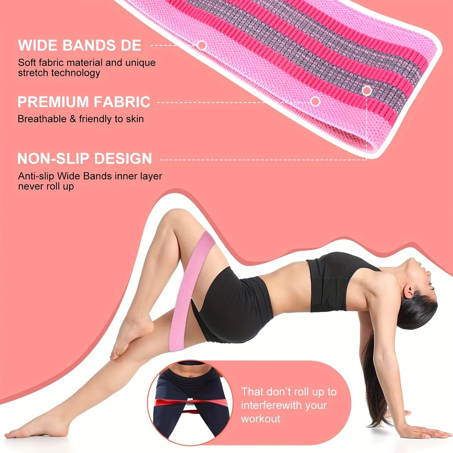 Fabric Resistance Booty Bands