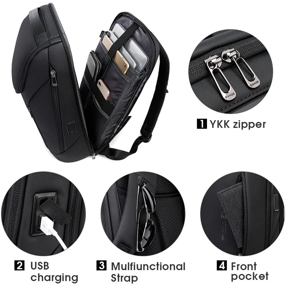 BANGE Waterproof Laptop Business Backpack