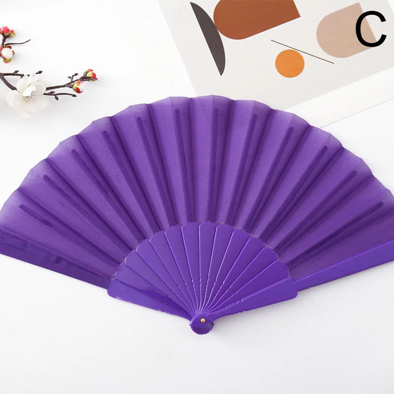 Vintage Silk Bamboo Folding Fan