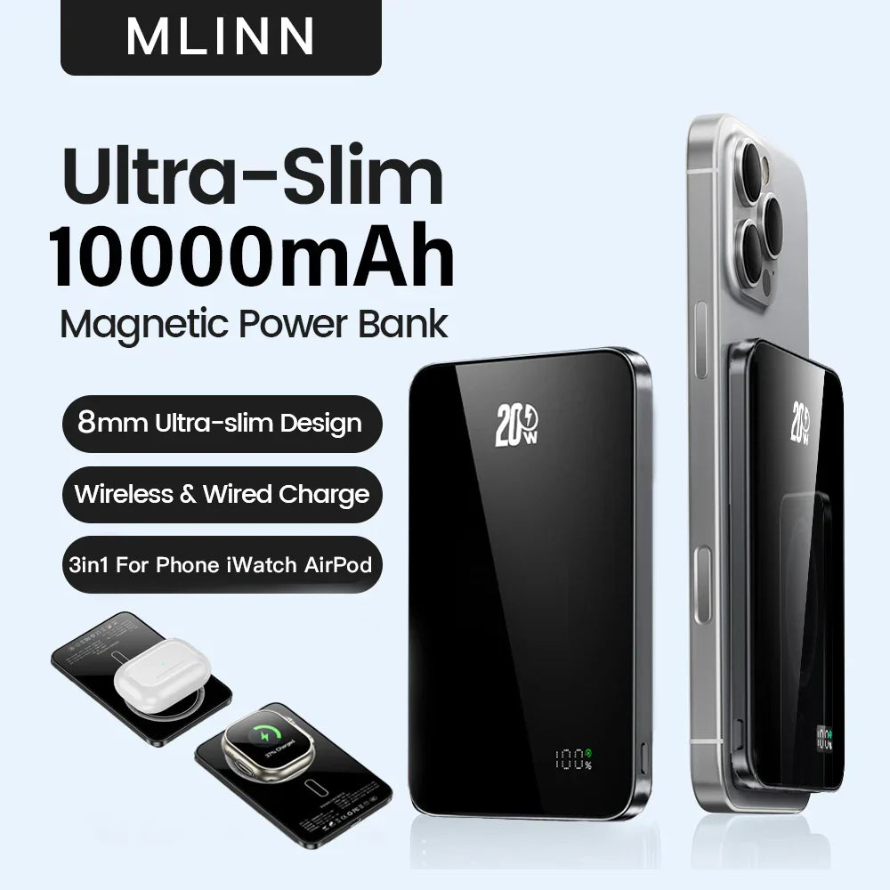 10000mAh 20W Magnetic Power Bank
