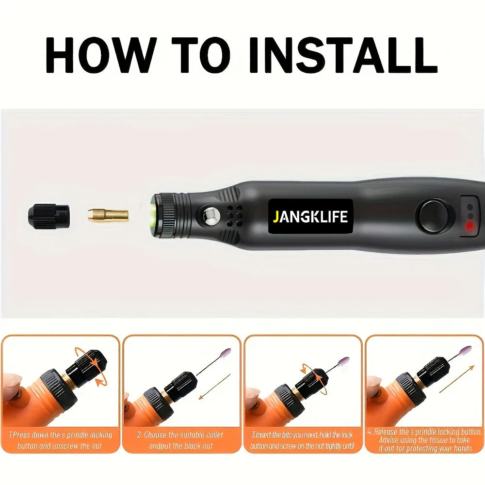 USB Cordless Rotary Engraving Tool