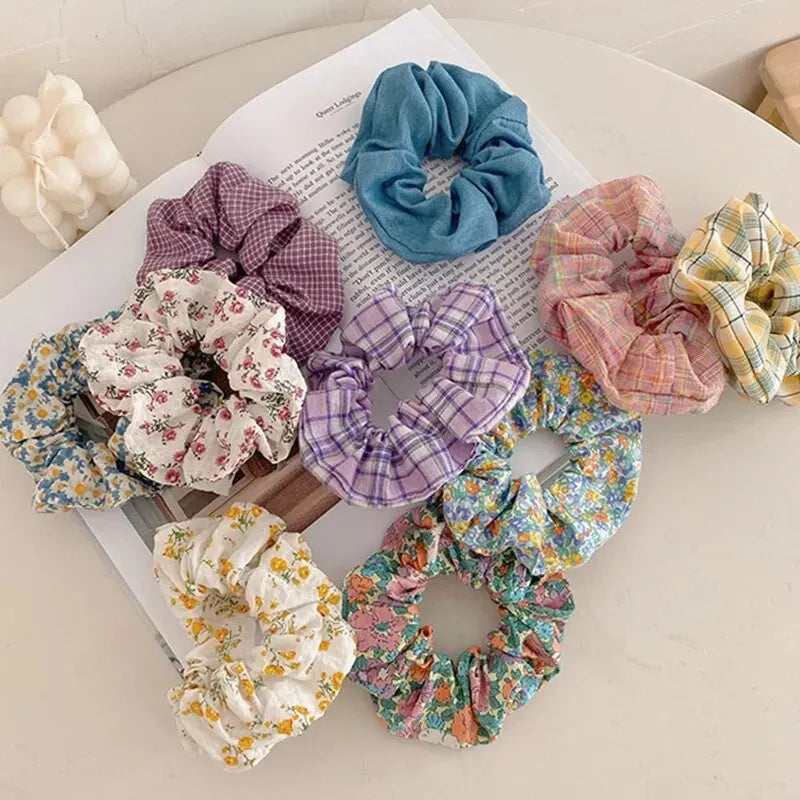 10pcs Cute Lattice Hair Bands