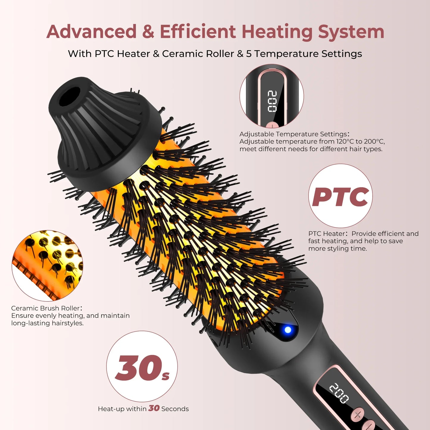 3-in-1 Ionic Heated Styling Brush