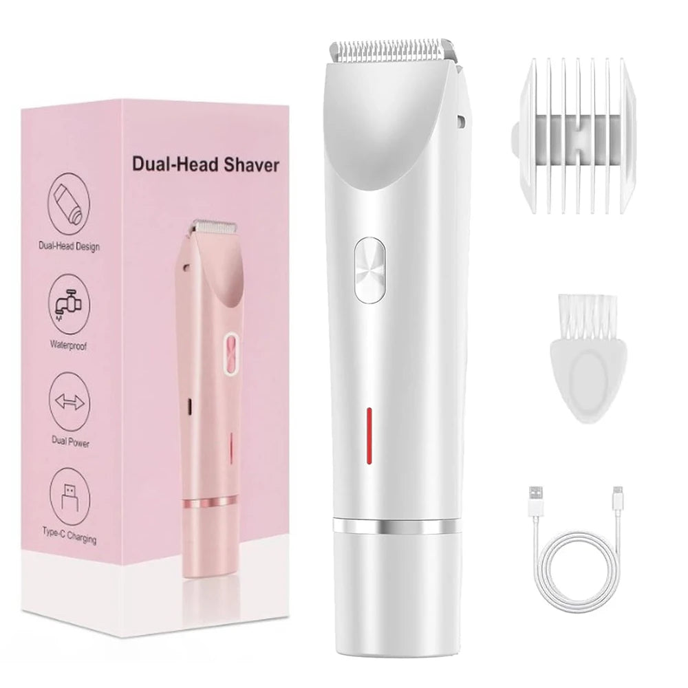 2-In-1 Waterproof Women Electric Shaver