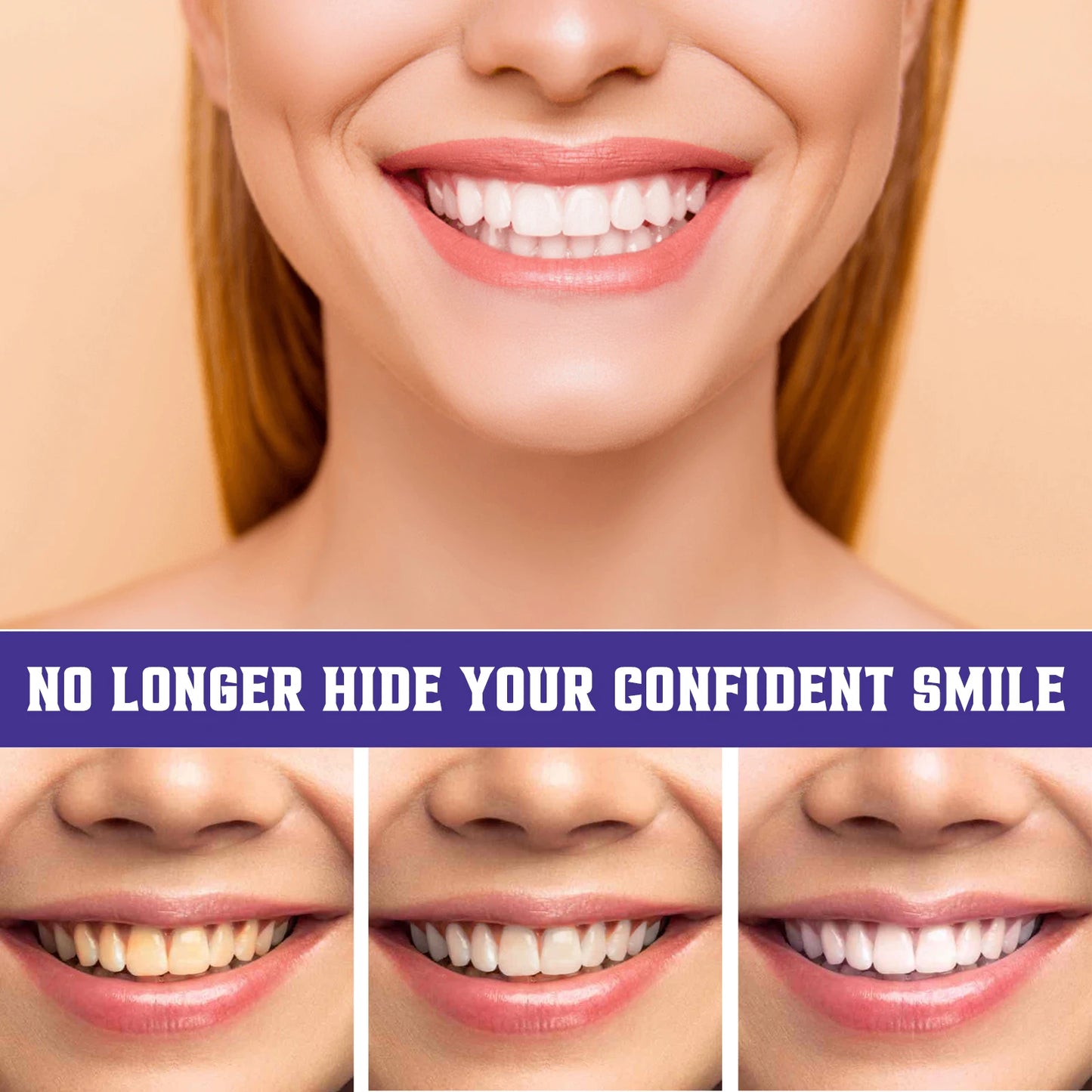 Purple Orthopedic Teeth Whitening Toothpaste