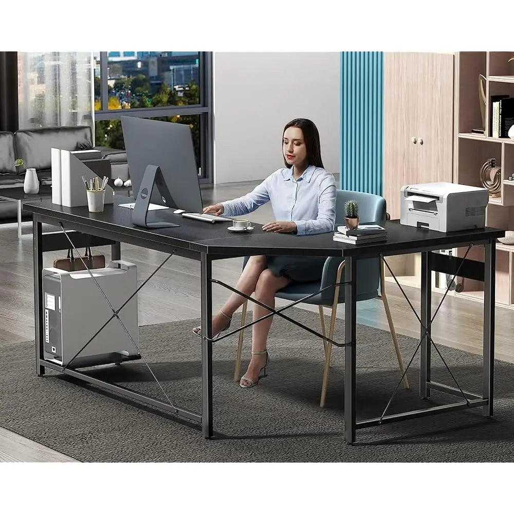 66" L-Shaped Gaming Desk