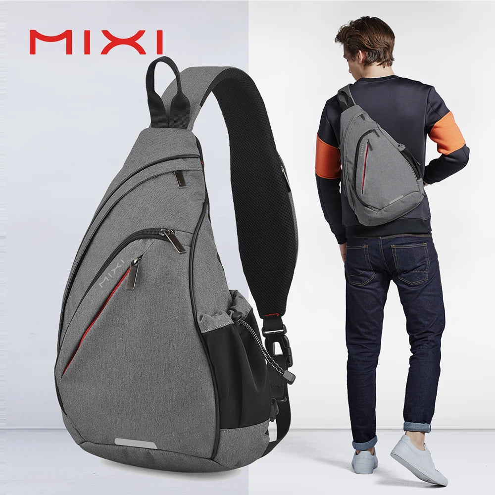 Mixi Unisex Sling Shoulder Backpack