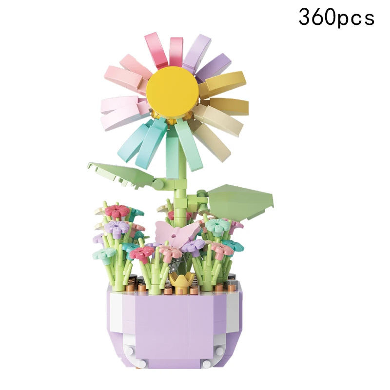 Flower Building Blocks DIY Set