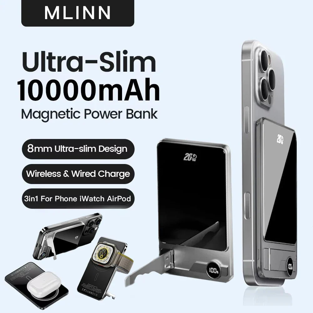 10000mAh Ultra Slim MagSafe Power Bank