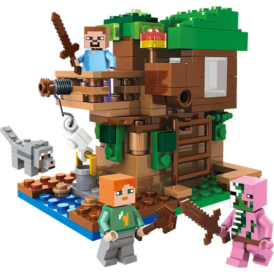 Cartoon Tree House Building Blocks