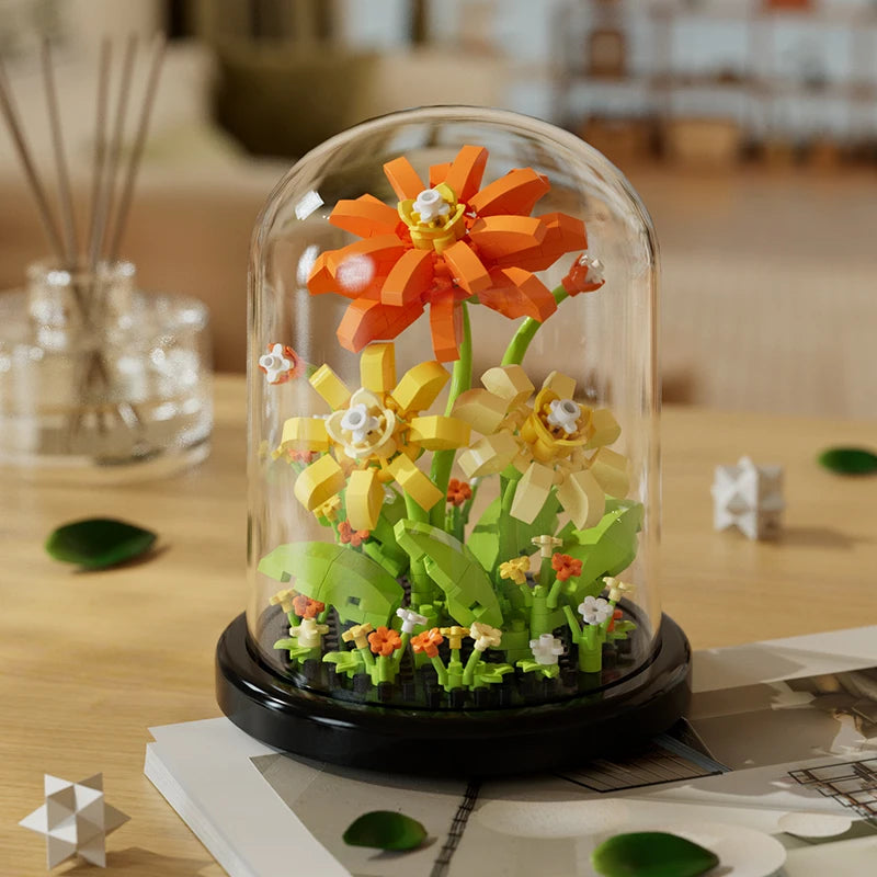 DIY Sunflower Building Block Bouquet