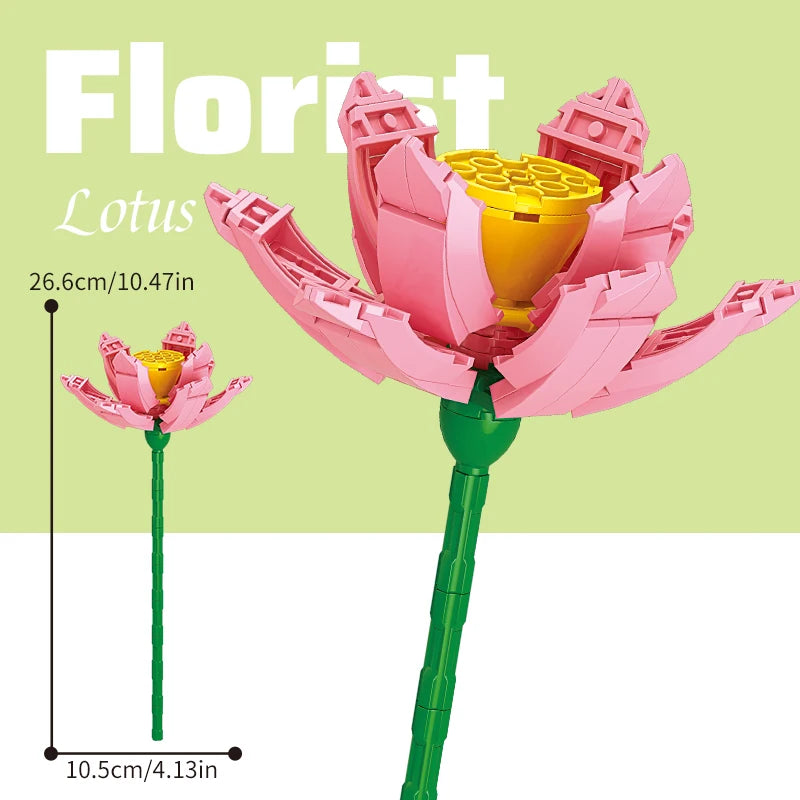 DIY Flower Building Block Bouquet