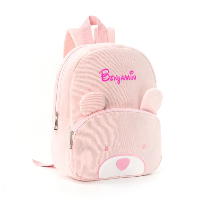 Personalized Cartoon Bear Toddler Backpack