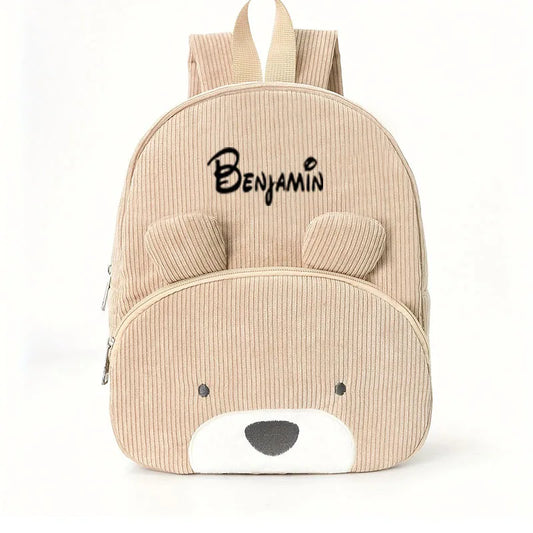 Personalized Cartoon Bear Toddler Backpack