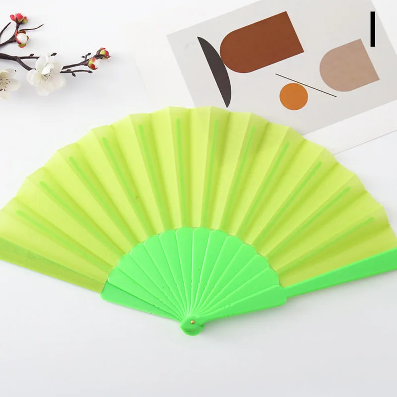 Vintage Silk Bamboo Folding Fan