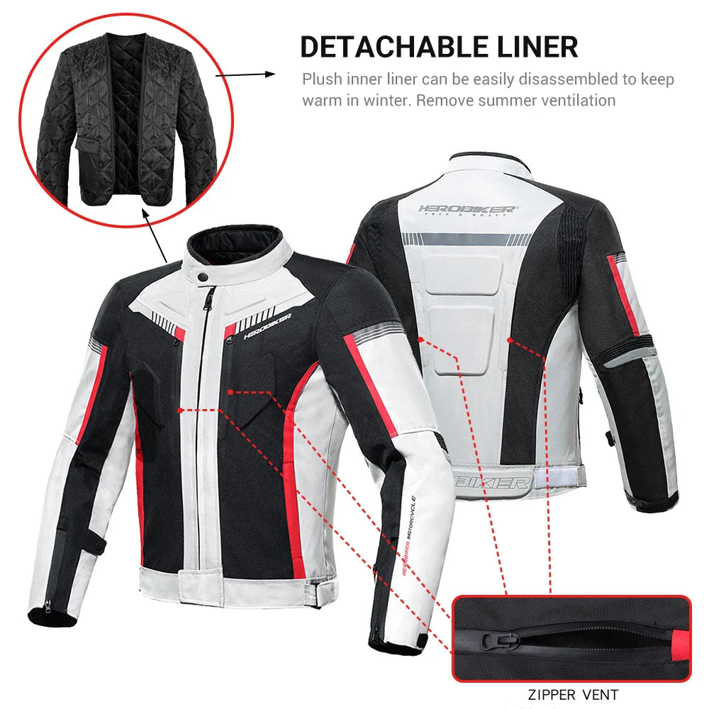 HEROBIKER Waterproof Motorcycle Racing Jacket
