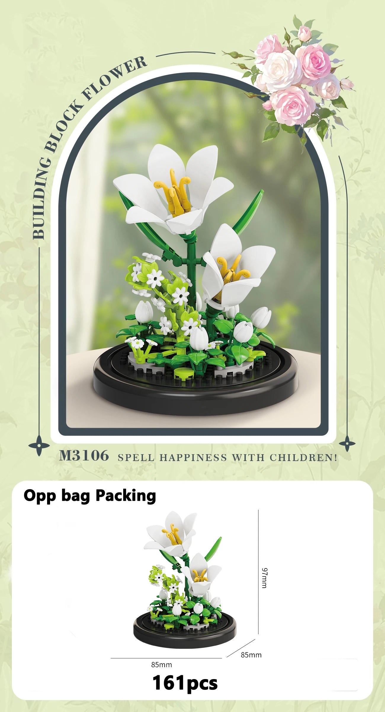 Eternal Flower Building Block Set