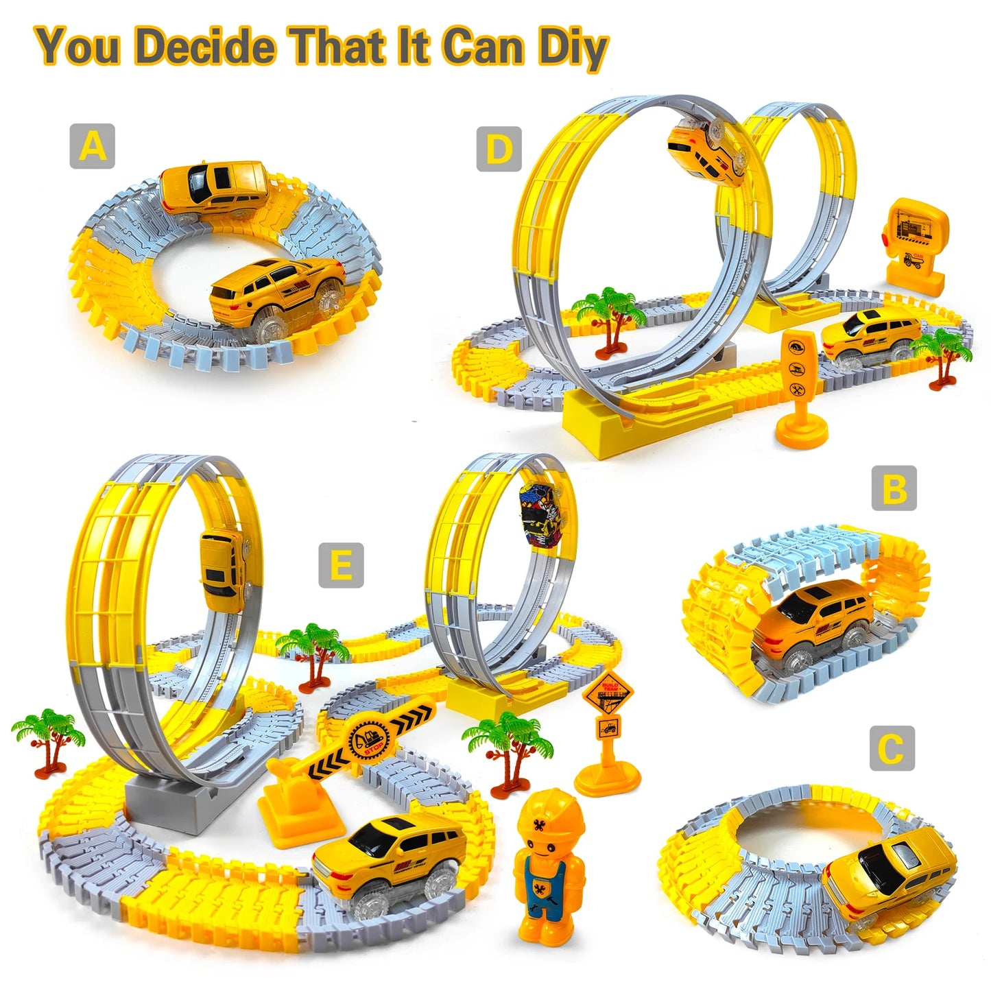 Children’s Electric Flexible Track Car