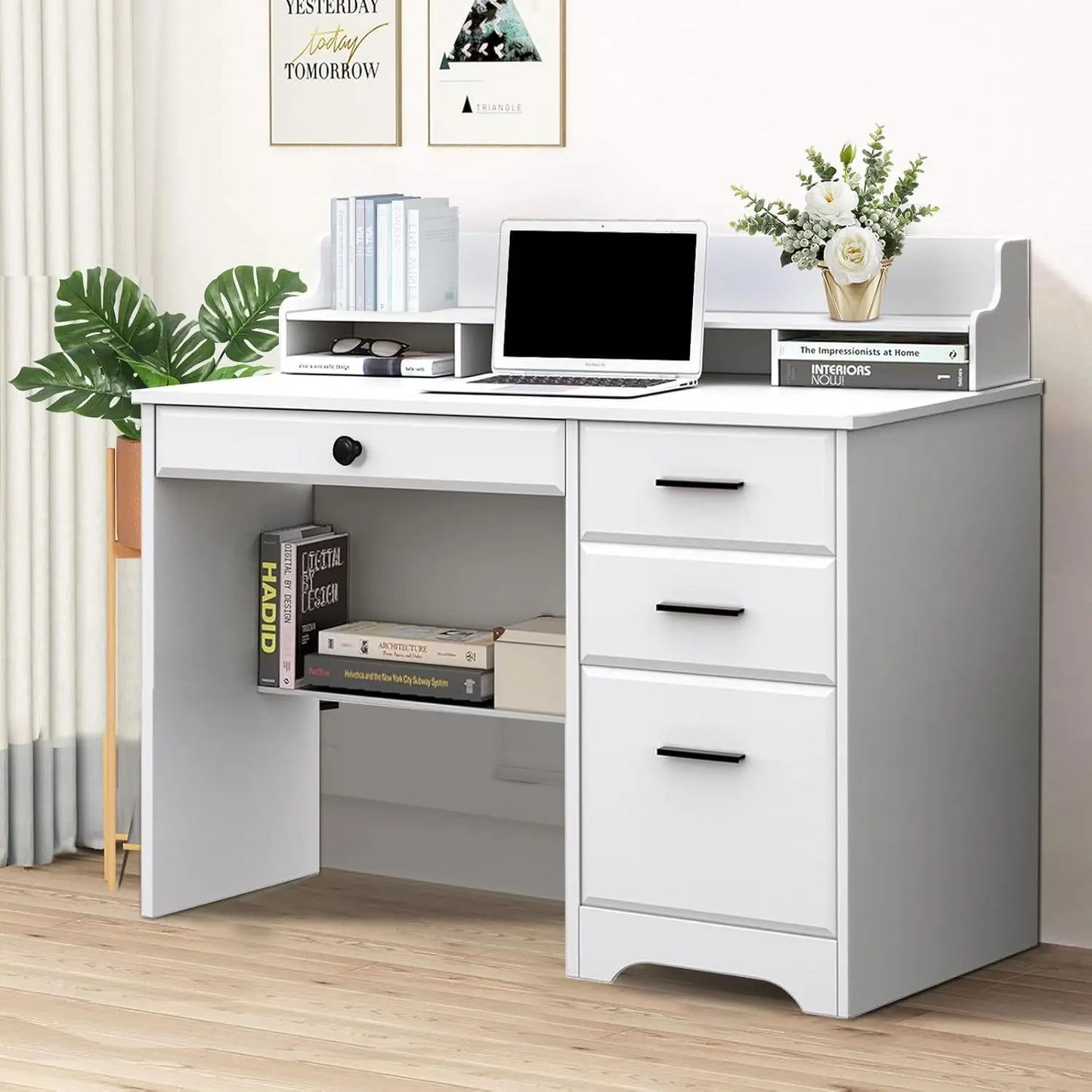 Computer Desk with Storage Drawers