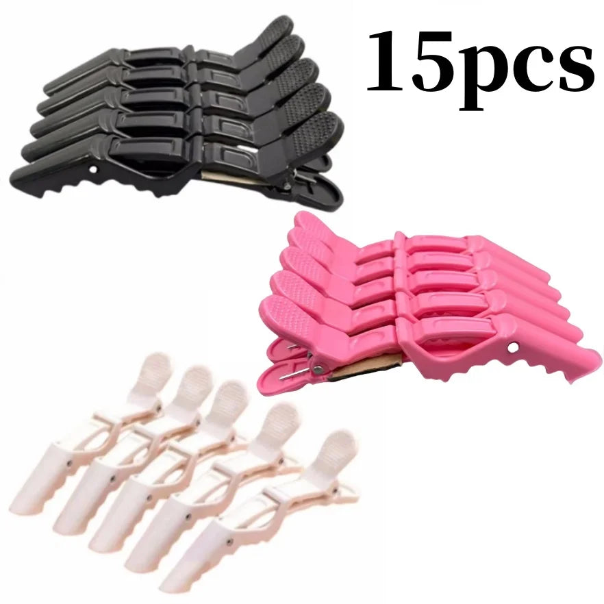 5-30pcs Alligator Hair Clip Plastic Nonslip Hairpin Black Pink Durable Hair Clamp Hairdressing Styling Accessories for Woman Man