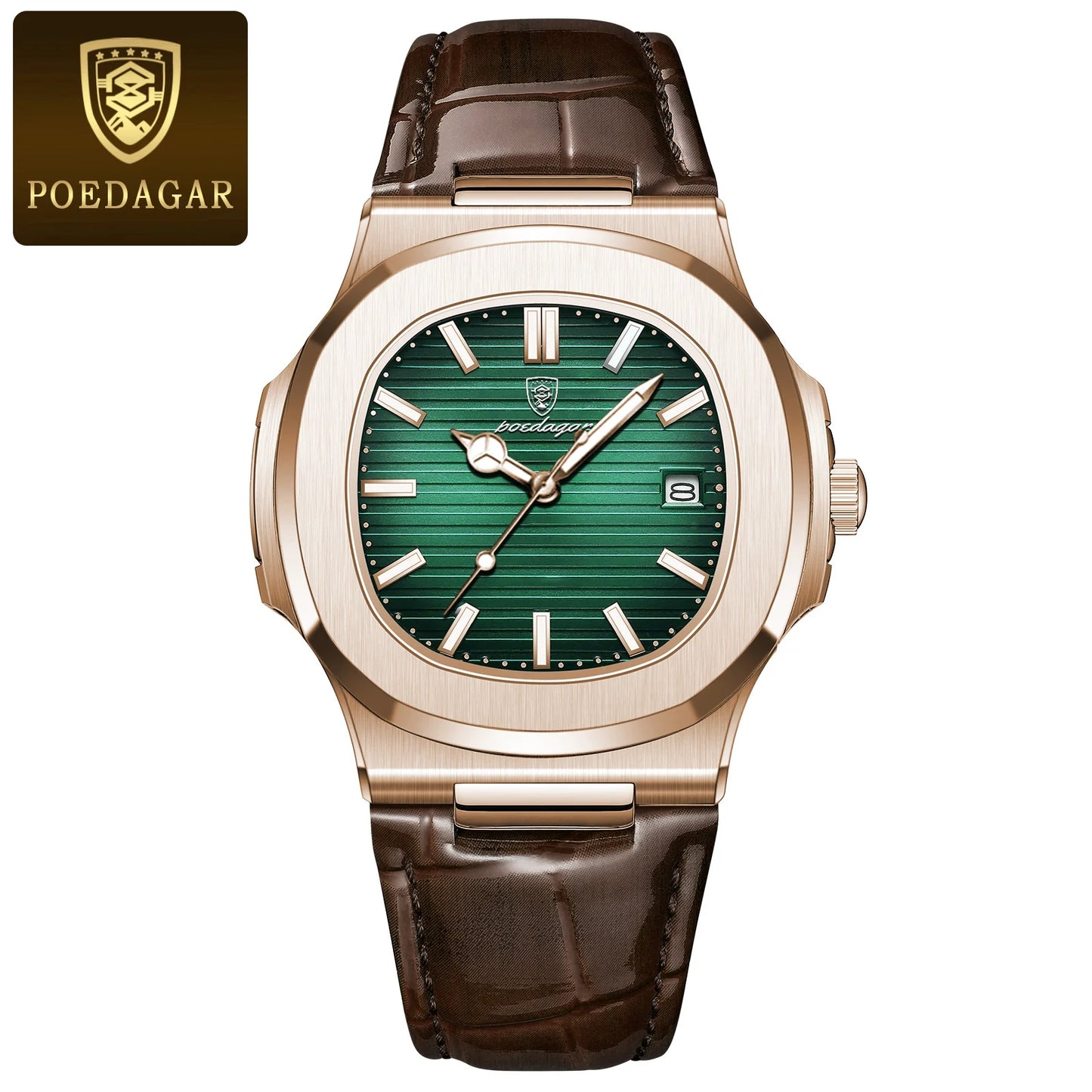 POEDAGAR Luxury Waterproof Luminous Men’s Watch