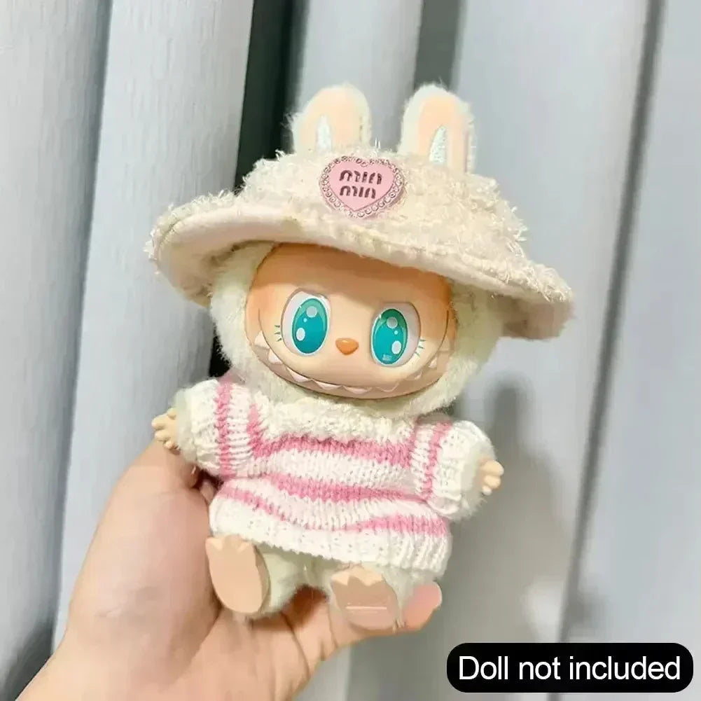 17cm Labubu Hoodie Outfit
