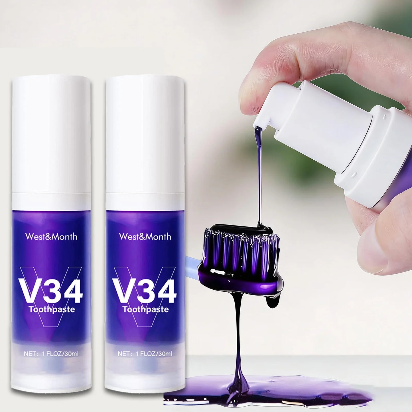V34 Intensive Teeth Whitening Toothpaste