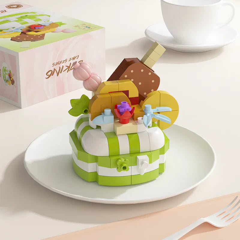 Mini Block Cake Building Toy