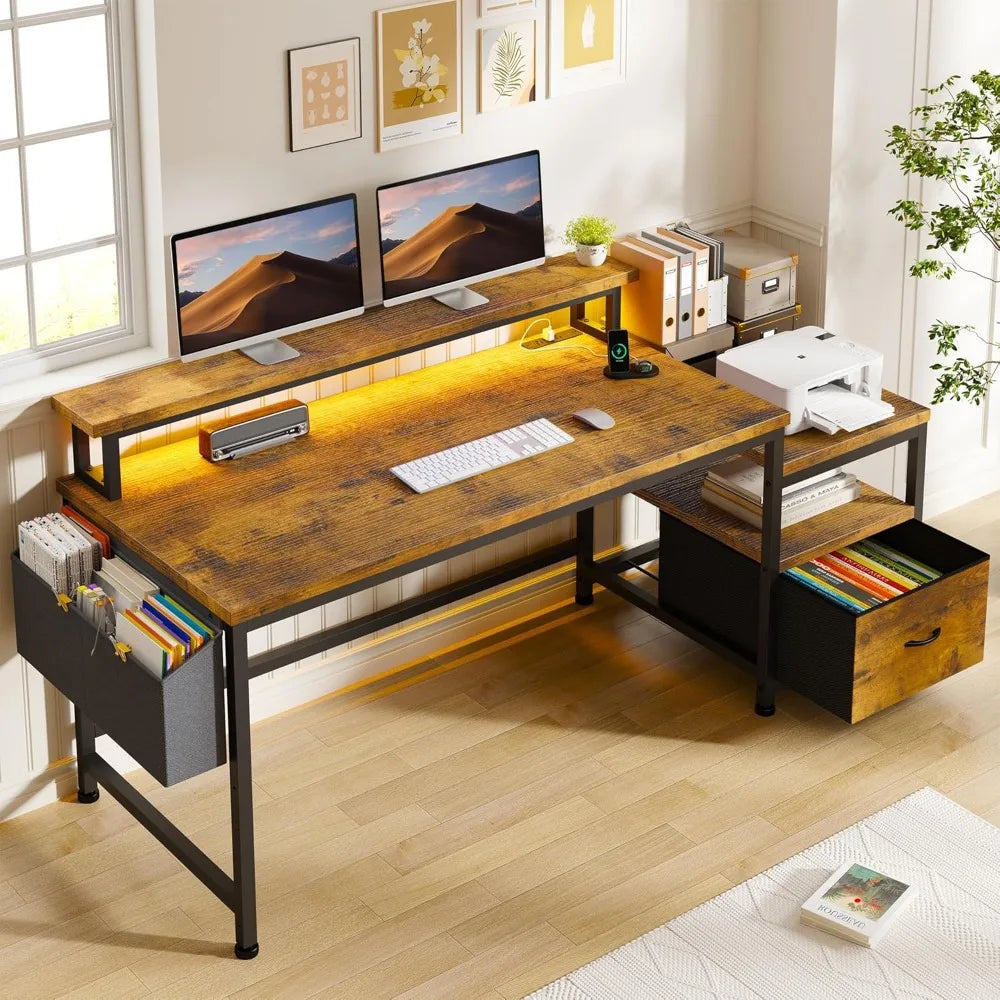 Office Desk with Drawers