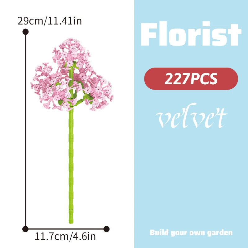 DIY Flower Building Block Bouquet