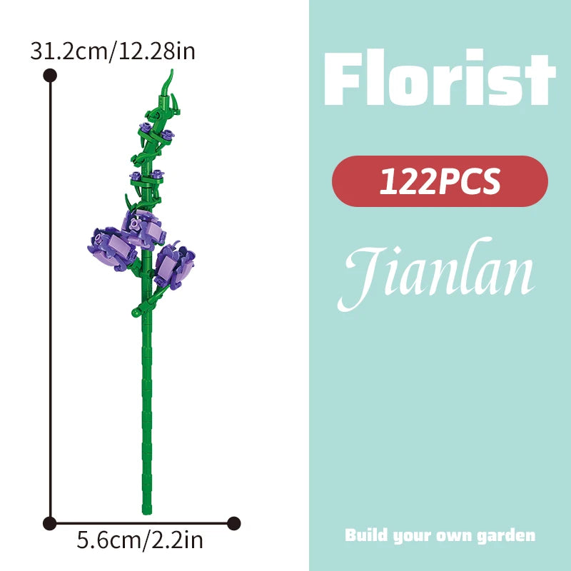 DIY Flower Building Block Bouquet