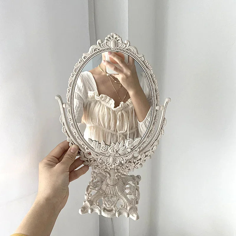 Vintage Oval Rotating Vanity Mirror