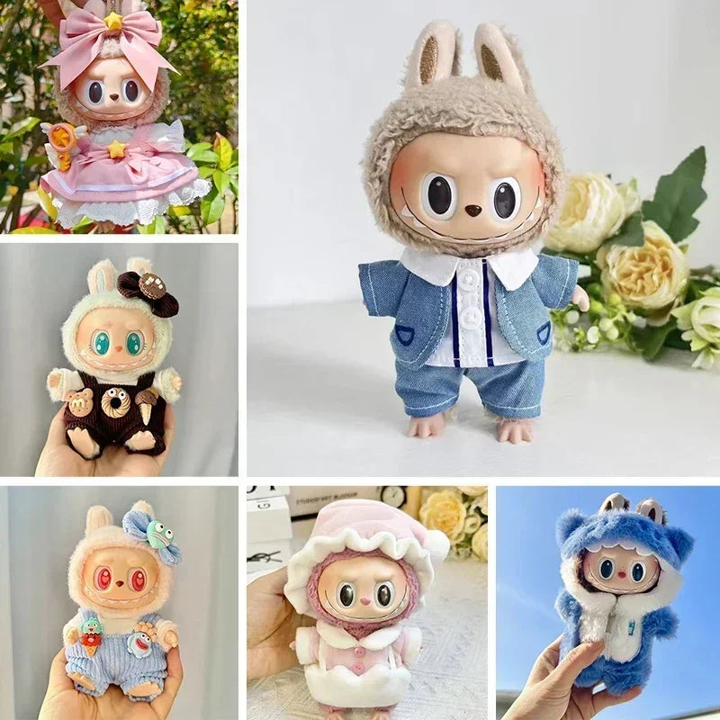 17cm Labubu Hoodie Clothes