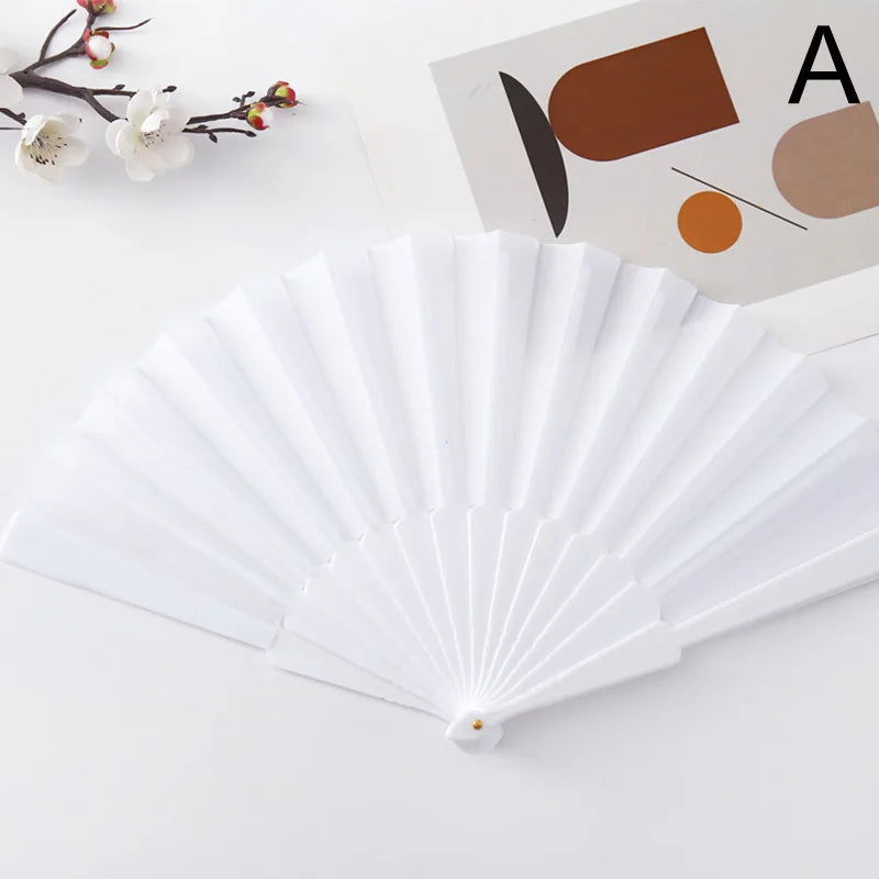 Vintage Silk Bamboo Folding Fan