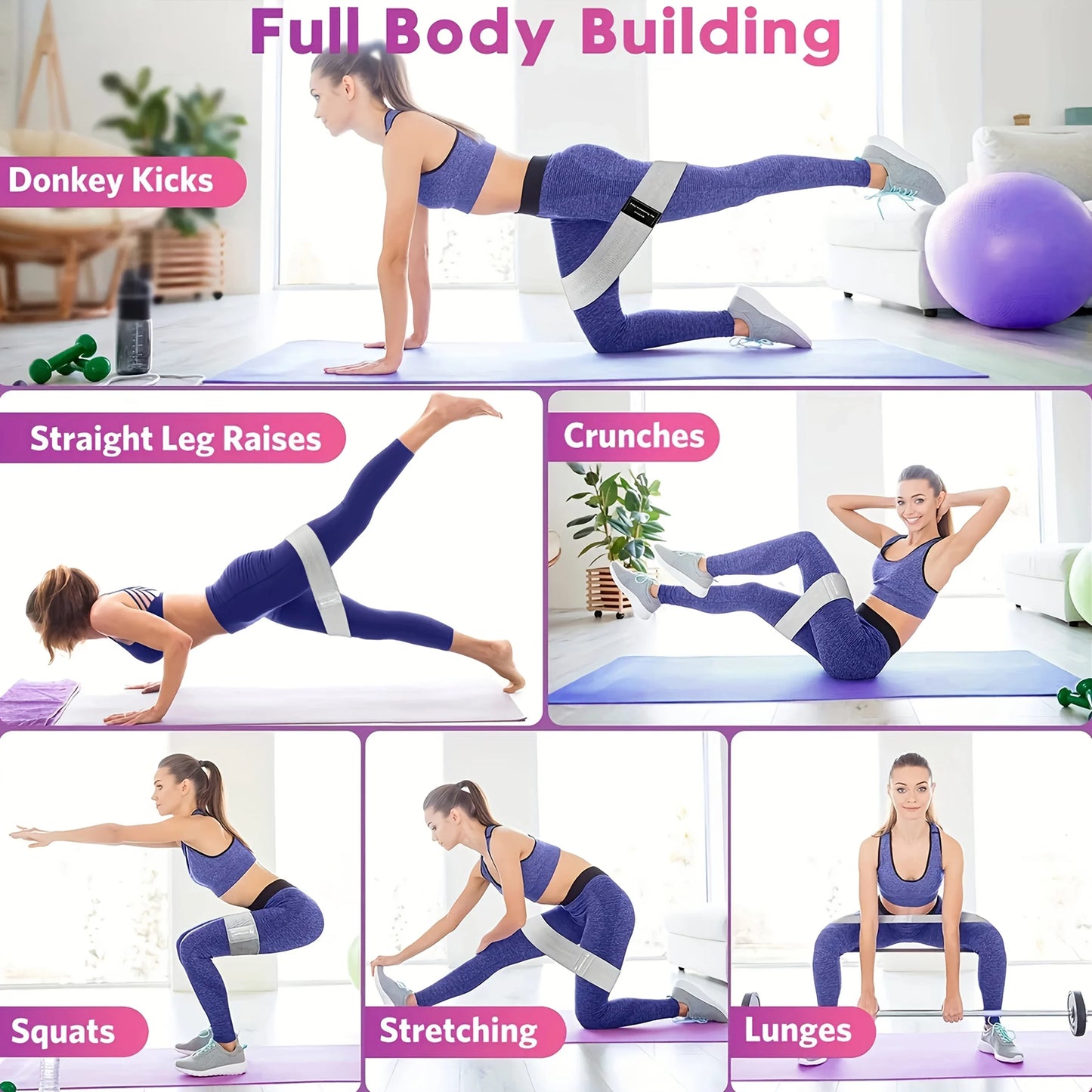 Fabric Resistance Booty Bands