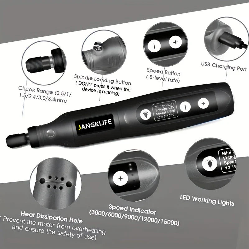 JANGKLIFE STRONG 210 Nail Drill