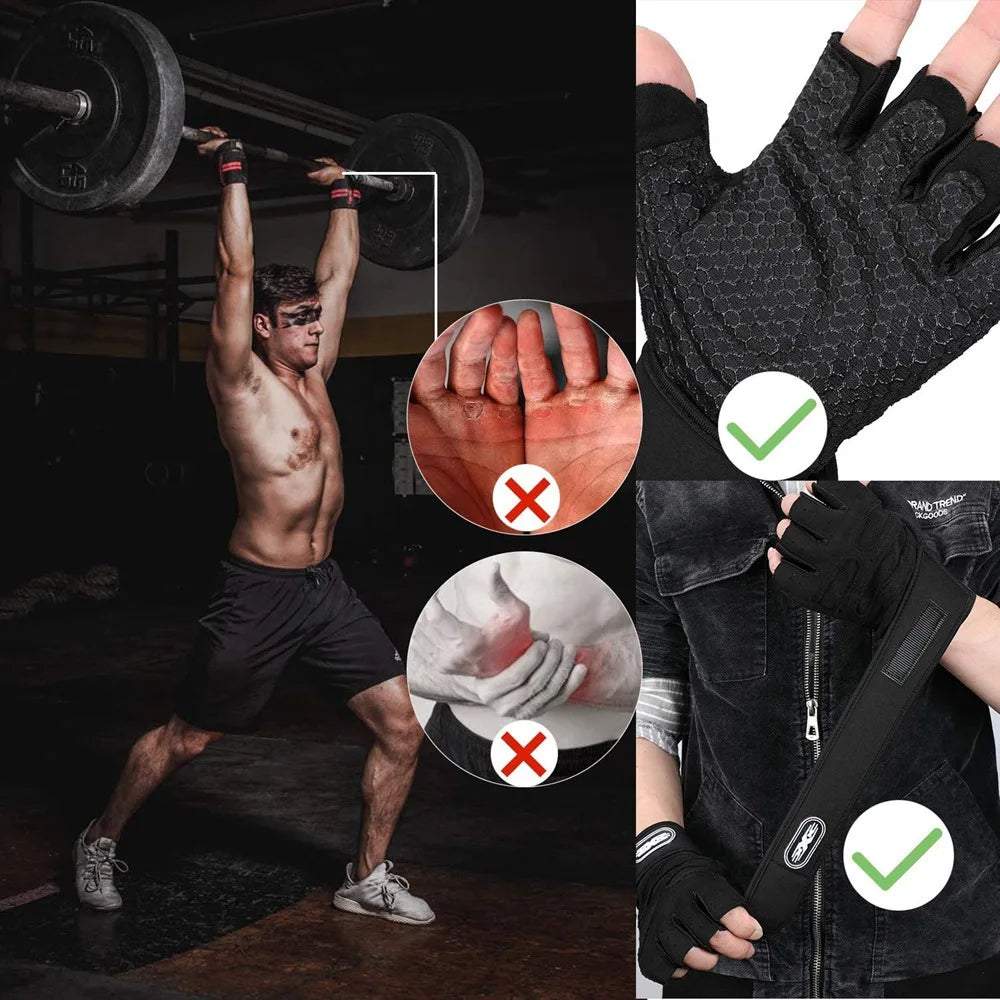 Workout Half Finger Gym Gloves