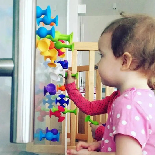 Silicone Sucker Building Block Toy