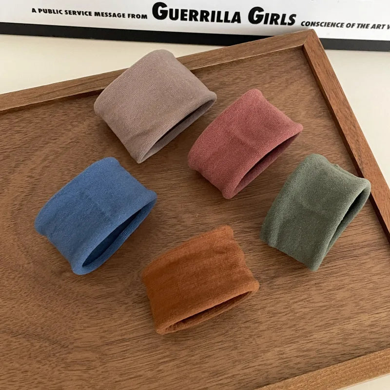 Solid Hair Tie Scrunchies Set