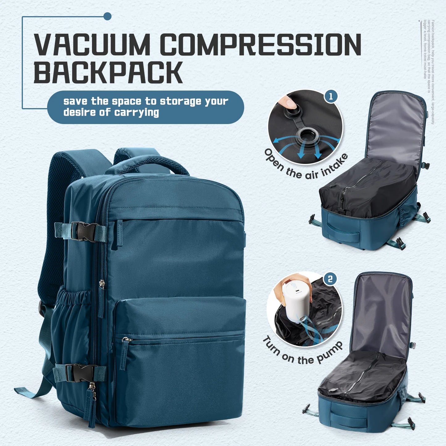 Men’s Vacuum Compression Travel Backpack