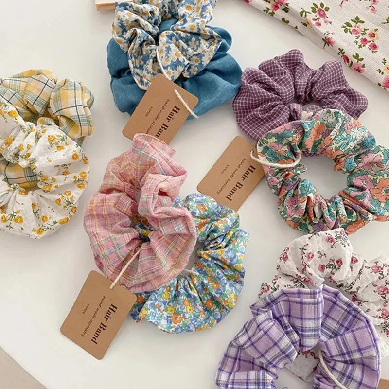 10pcs Cute Lattice Hair Bands
