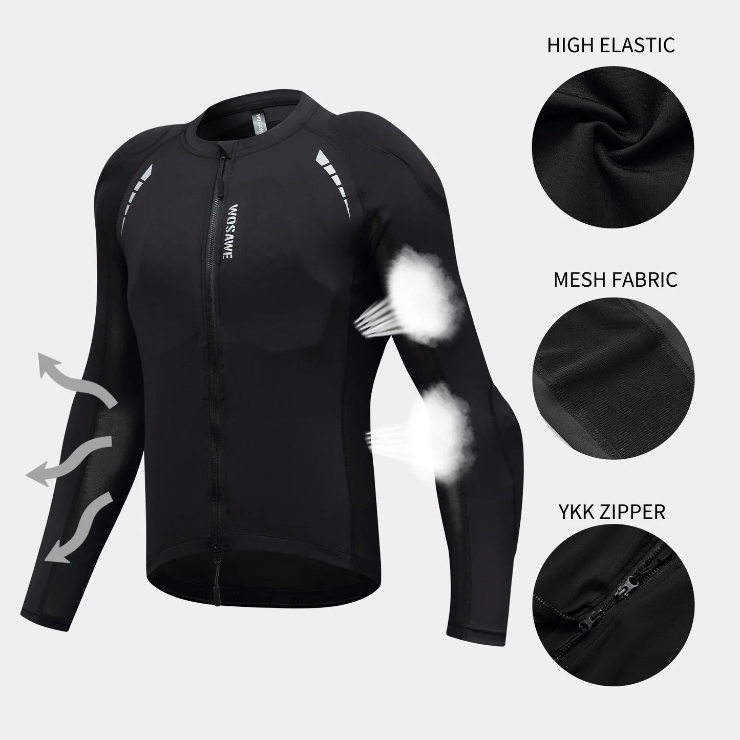 WOSAWE Motorcycle Armor Protection Jacket